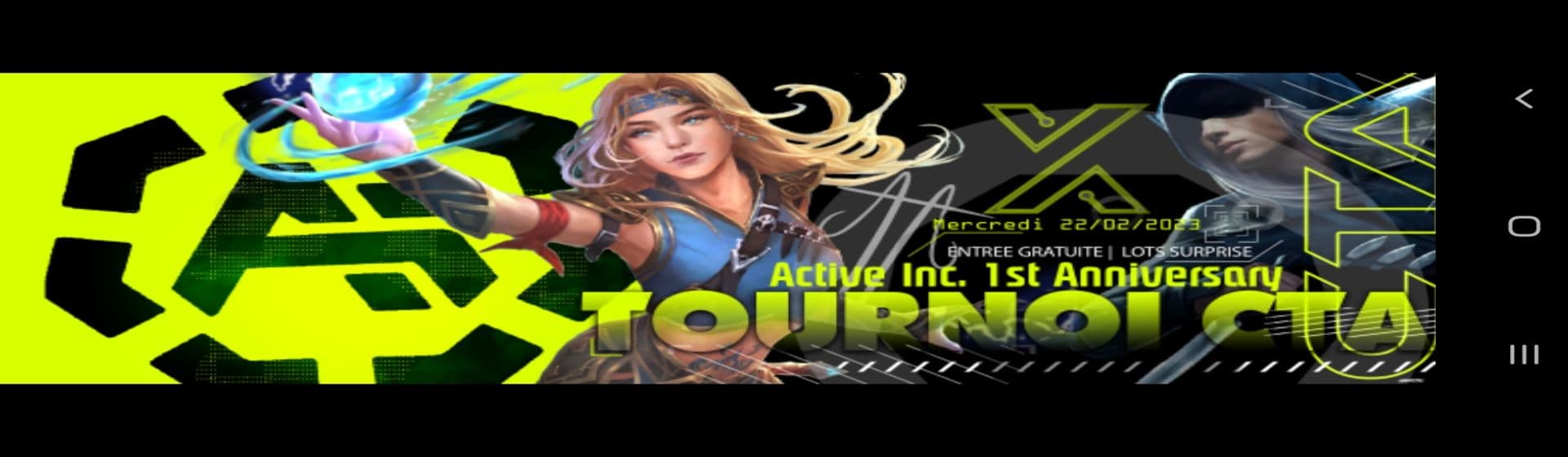 Active Inc 1#Birthday Tournament 